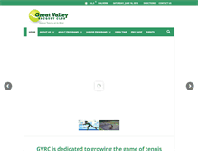Tablet Screenshot of greatvalleyracquetclub.com